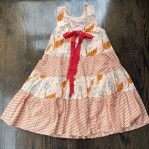 Pink chicken dress with rose gold details